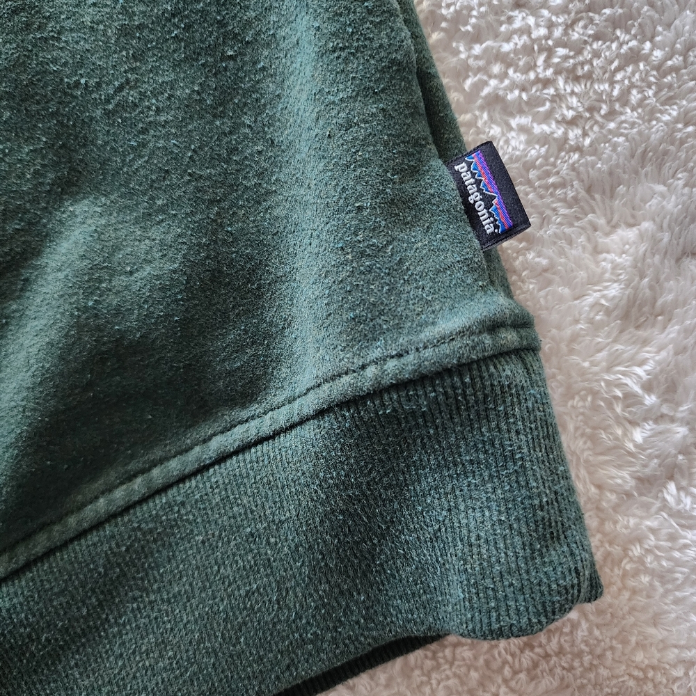 Patagonia Arched Fitz Roy Bear Uprisal Sweatshirt, Men's Medium - Nomad Green - Picture 4 of 10